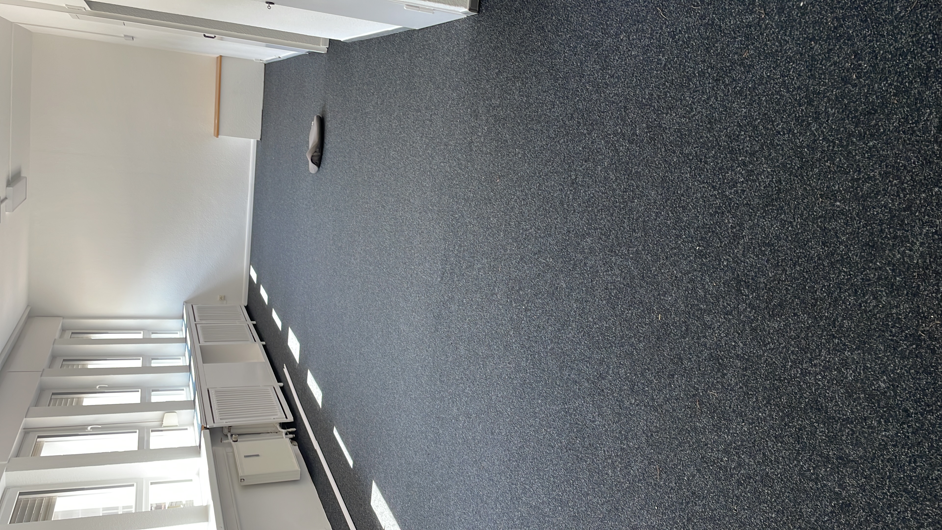 Büroraum mit neuem Teppichboden